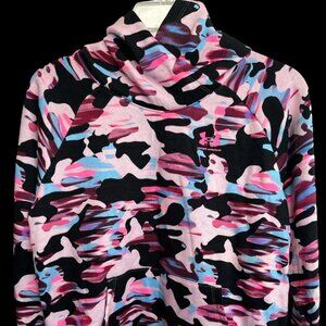 Under Armour youth girls hoodie pullover sweatshirt pink camo size YXL